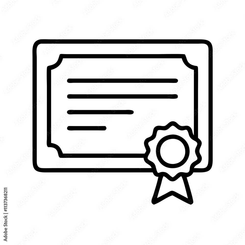 certificate of appreciation icon, teachers’ day line art, teachers day icon - simple black line art icon of certificate of appreciation, for teachers’ day celebrations. teachers day vector art. certificate of appreciation icon, teachers’ day line art, teachers day icon - simple black line art icon of certificate of appreciation, for teachers’ day celebrations. teachers day vector art.