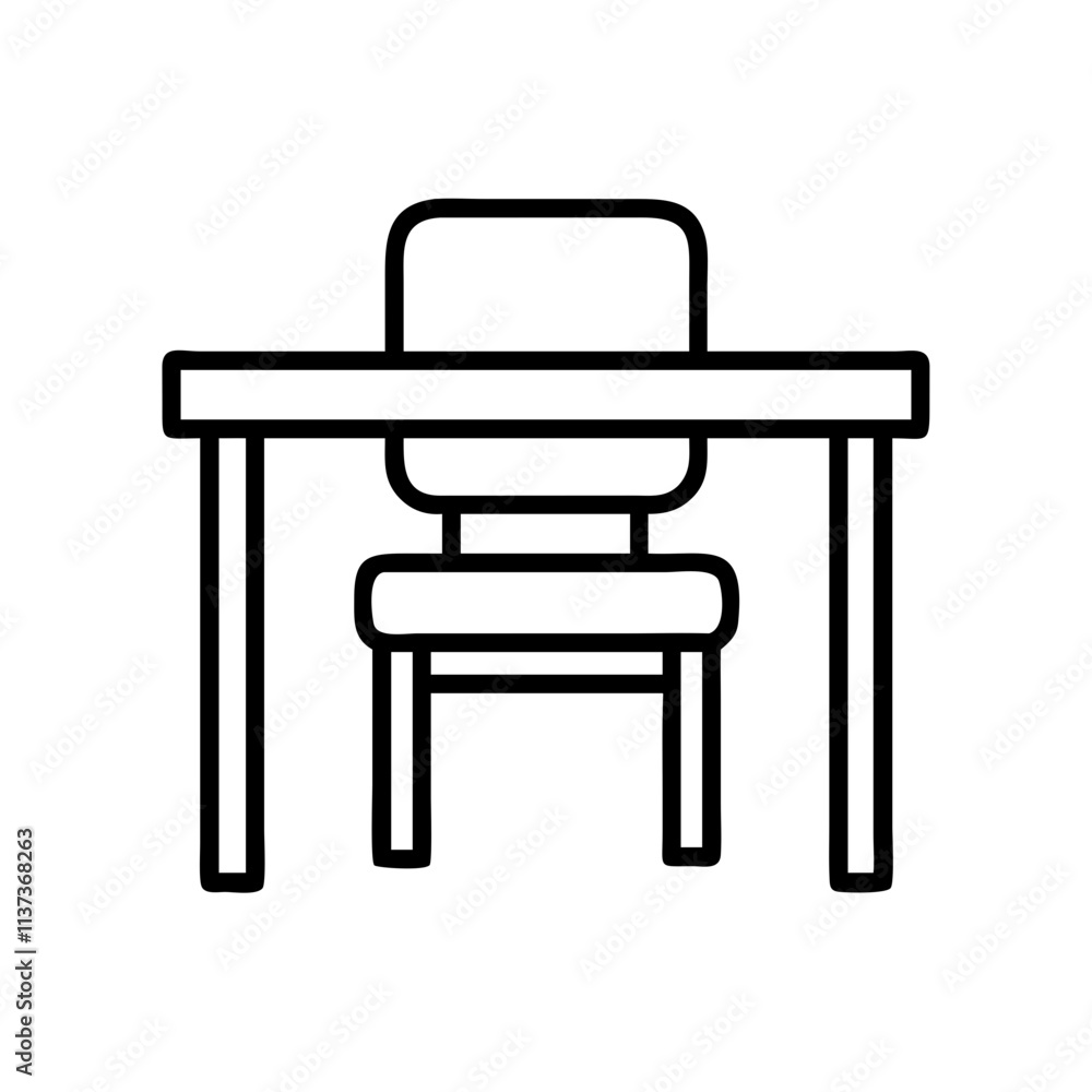 classroom desk and chair icon, teachers’ day line art, teachers day icon - simple black line art icon of classroom desk and chair, for teachers’ day celebrations. teachers day vector art. classroom desk and chair icon, teachers’ day line art, teachers day icon - simple black line art icon of classroom desk and chair, for teachers’ day celebrations. teachers day vector art.