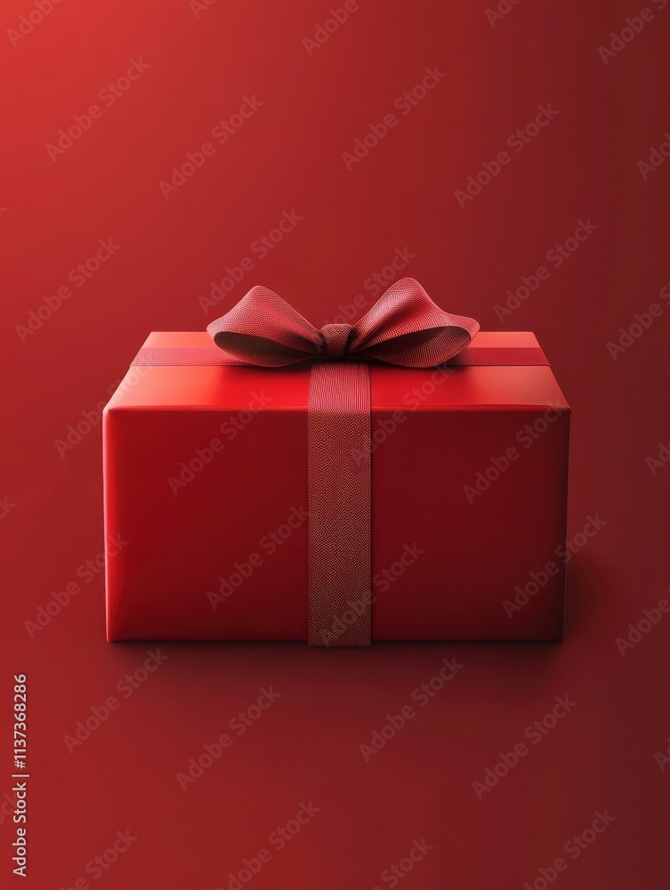 Fototapeta premium Red gift box