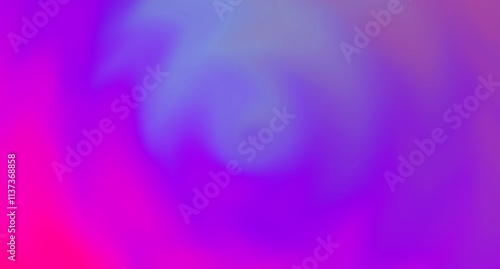 Blurry iridescent psychedelic pattern on pink purple background. Blurred gradient color