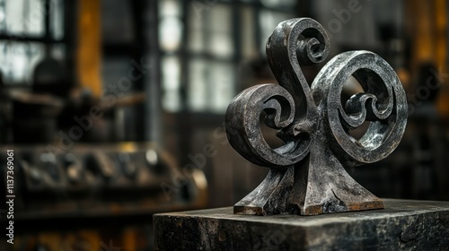 Artistic metal forging. Works of art made of metal.