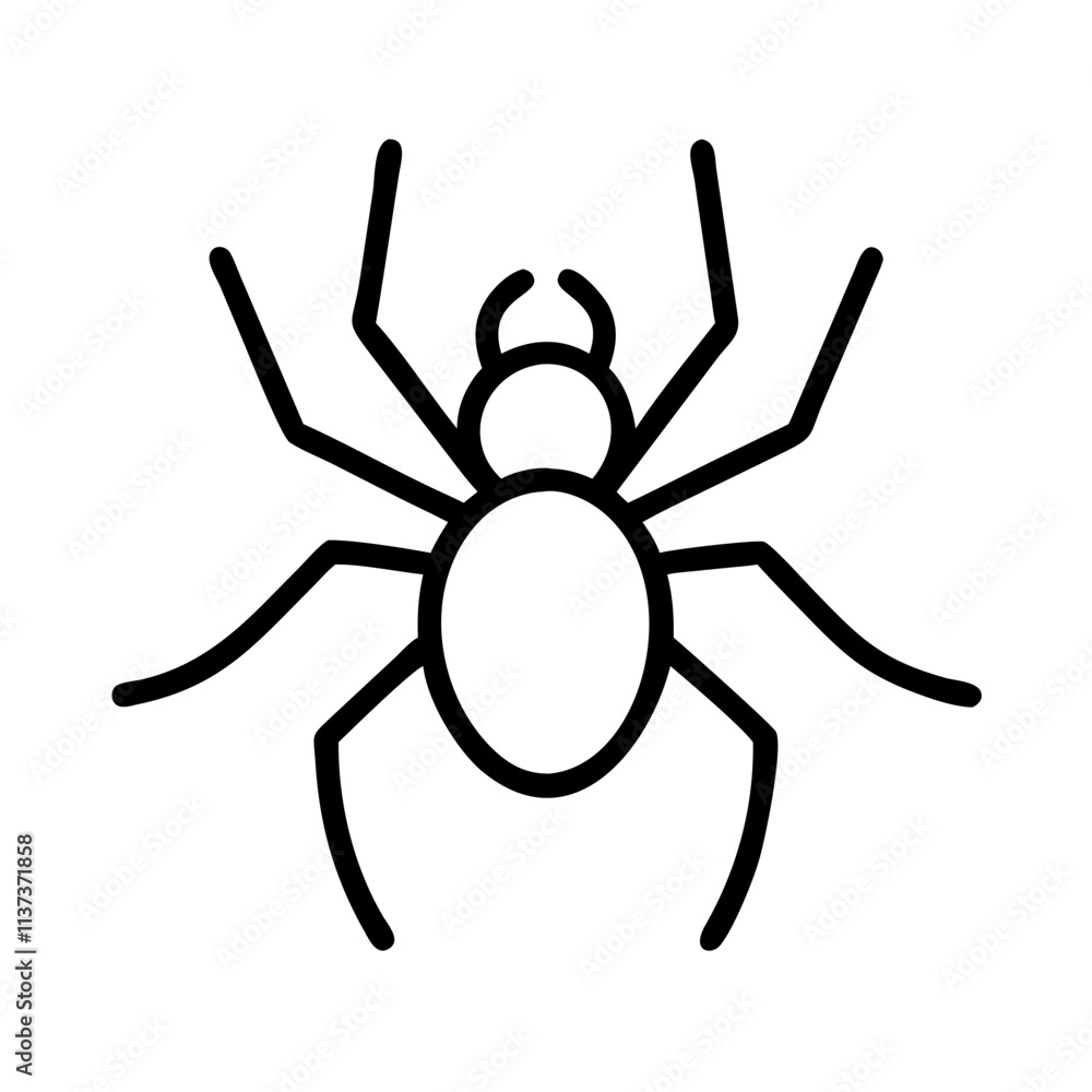 spider icon, halloween line art, halloween icon - simple black line art icon of spider, symbolizing topic celebrations. topic vector art. spider icon, halloween line art, halloween icon - simple black line art icon of spider, symbolizing topic celebrations. topic vector art.