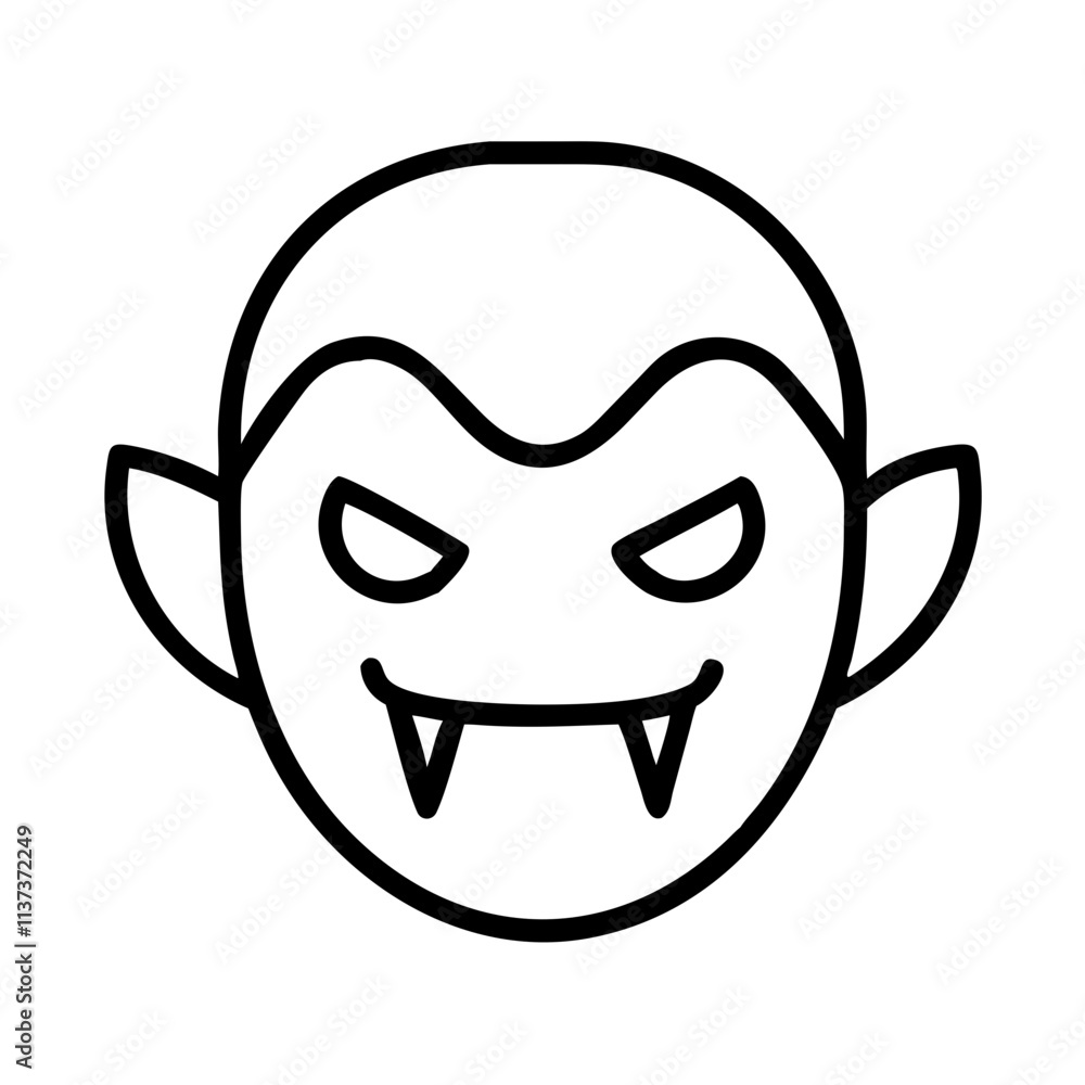 vampire icon, halloween line art, halloween icon - simple black line art icon of vampire, symbolizing topic celebrations. topic vector art. vampire icon, halloween line art, halloween icon - simple black line art icon of vampire, symbolizing topic celebrations. topic vector art.