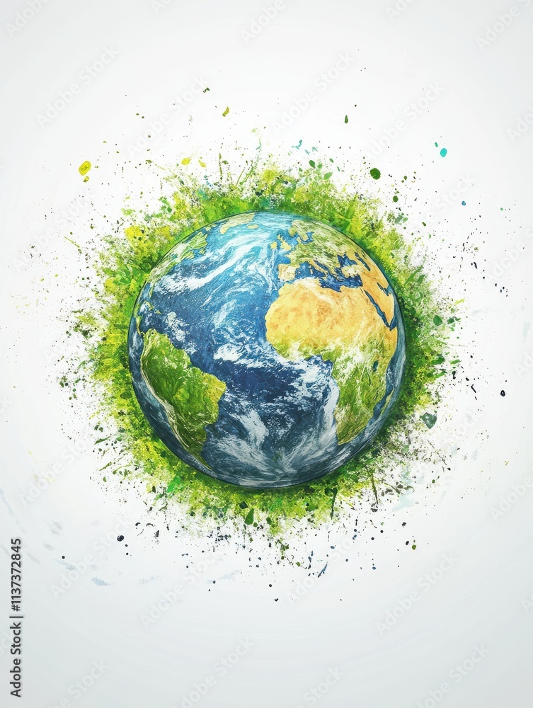 Creative eco globe sketch on white background. Eco-friendly and environment concept. Creative eco globe sketch on white background. Eco-friendly and environment concept.