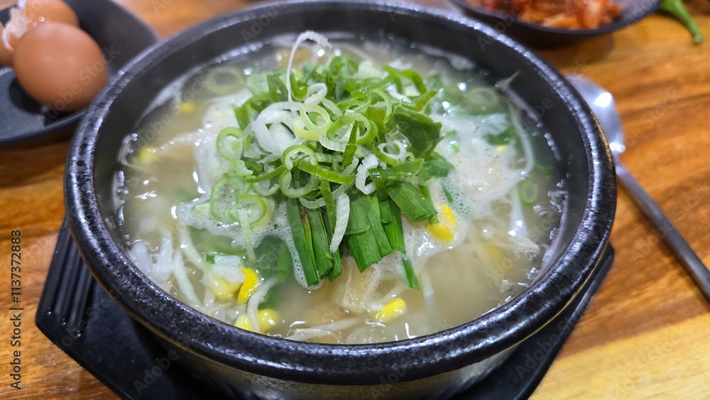 Korean food. Bean Sprout and Rice Soup Korean food. Bean Sprout and Rice Soup