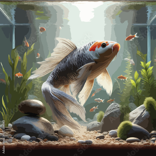 fish in aquarium