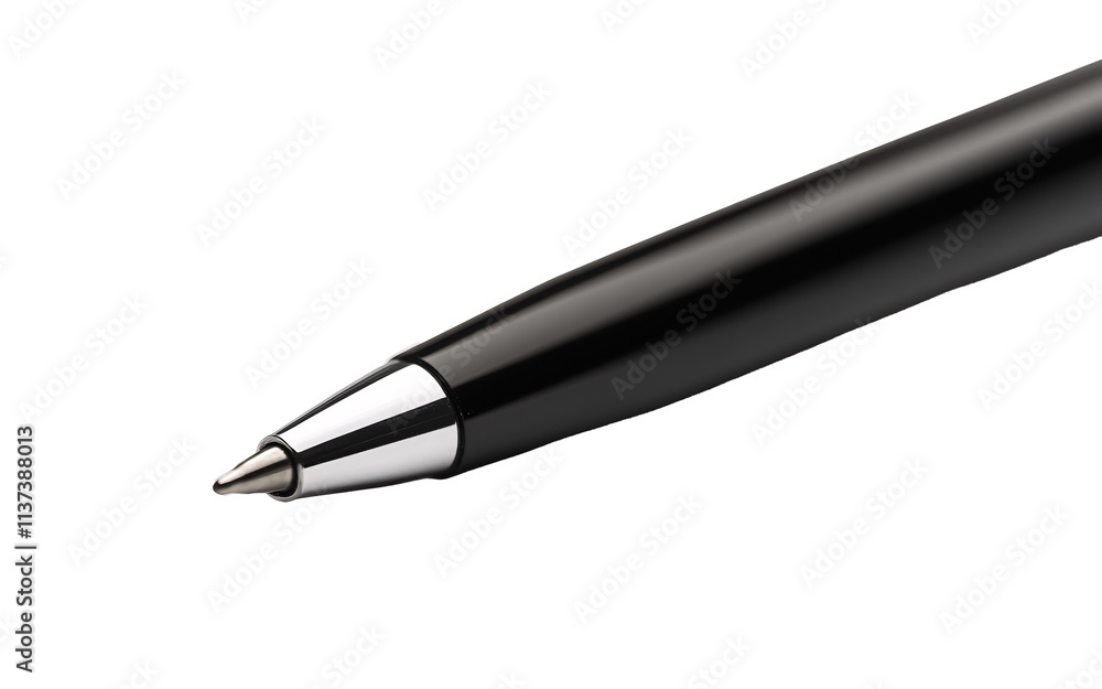 Black pen on a white background. isolated background. Black pen on a white background. isolated background.