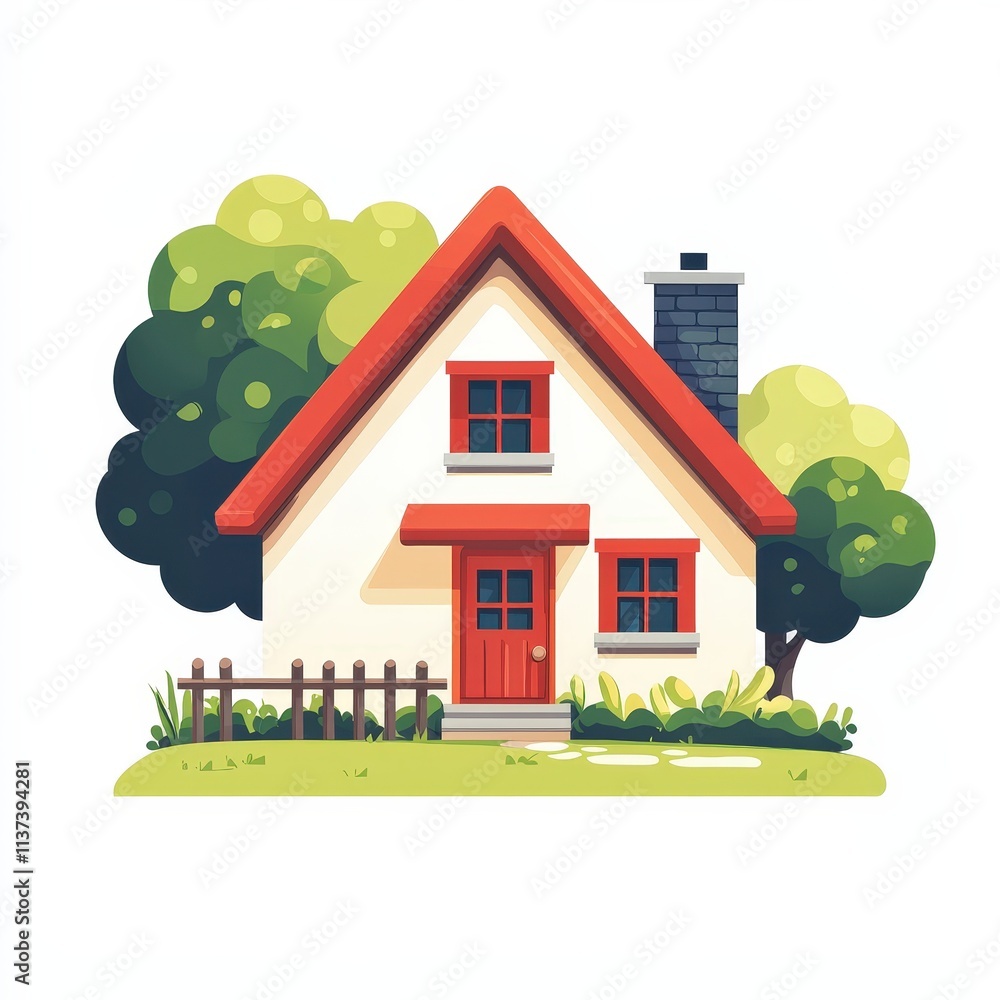 Design of farm house concept icon logo illustration isolated on white background Design of farm house concept icon logo illustration isolated on white background