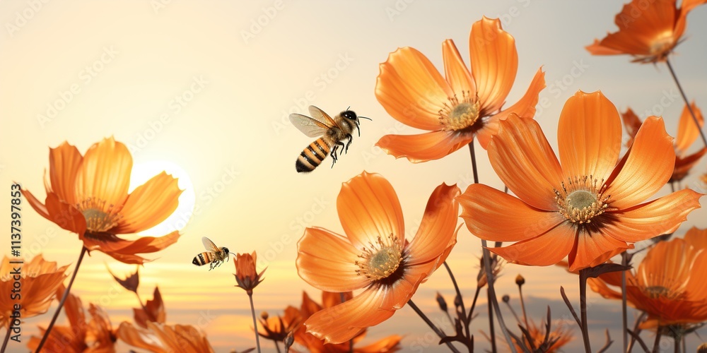 Obraz premium poppy flower background