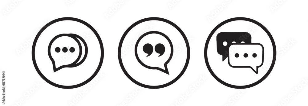 Comment icon speech bubble symbol. Speech bubble collection.Feedback,review, testimonial, customer thin line icons.Vector Illustration eps 10 Comment icon speech bubble symbol. Speech bubble collection.Feedback,review, testimonial, customer thin line icons.Vector Illustration eps 10