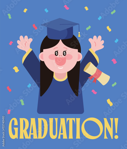 graduation graduate student celebration congratulation school university study graduating degree certificate veremony celebrating campus