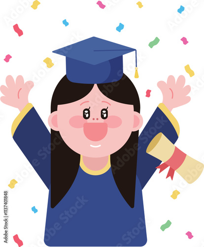 graduation graduate student celebration congratulation school university study graduating degree certificate veremony celebrating campus