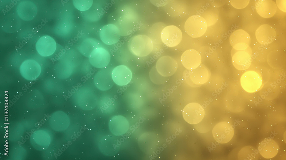 Fototapeta premium Vibrant Smooth Intertwining Beams of Light in Rich Green and Yellow Shades