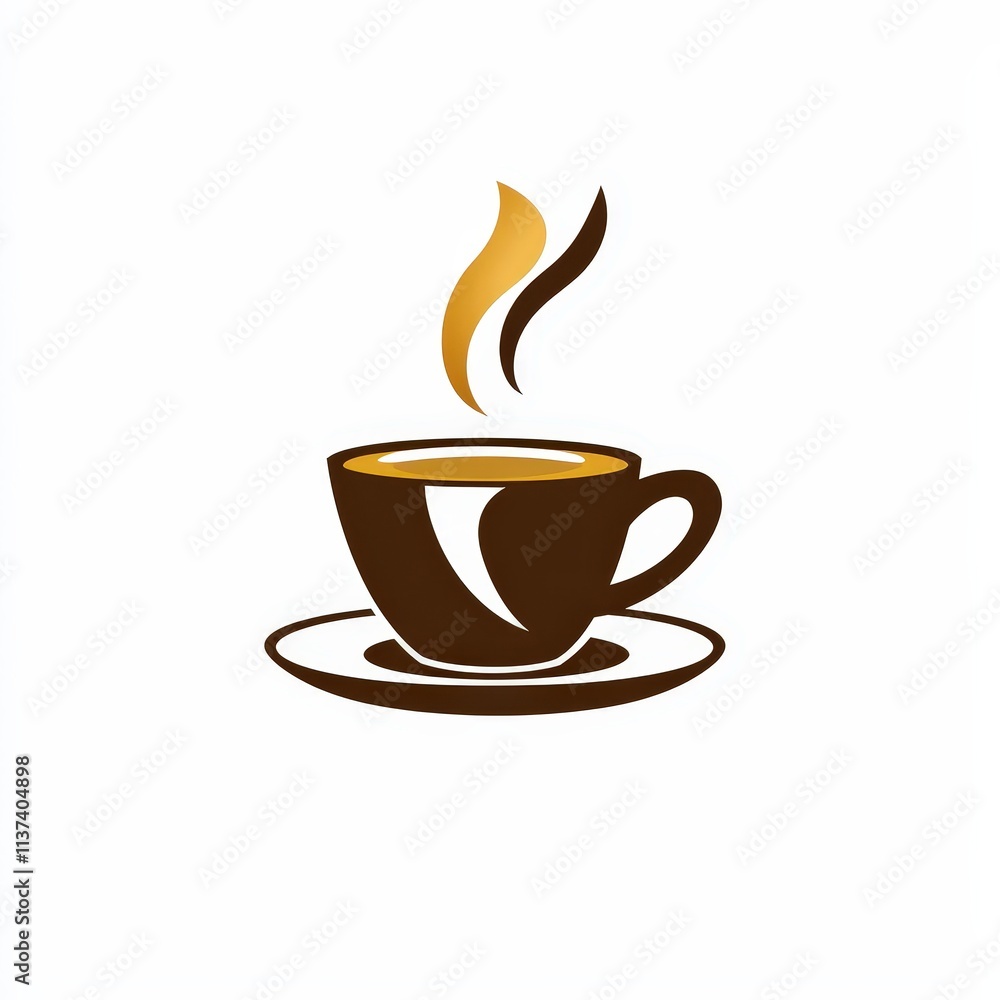 Design of coffee icon logo illustration isolated on white background Design of coffee icon logo illustration isolated on white background