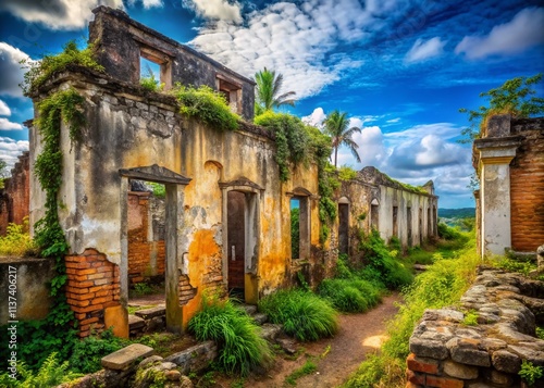 Alcantara Ruins: Sao Luis, Maranhao, Brazil - Historic City Decay Documentary Photography photo