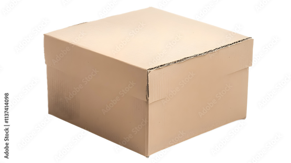 Blank brown cardboard box on a white background. isolated background. Blank brown cardboard box on a white background. isolated background.