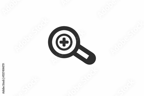 creative-medical biopsy needle icon and logo vector illustration