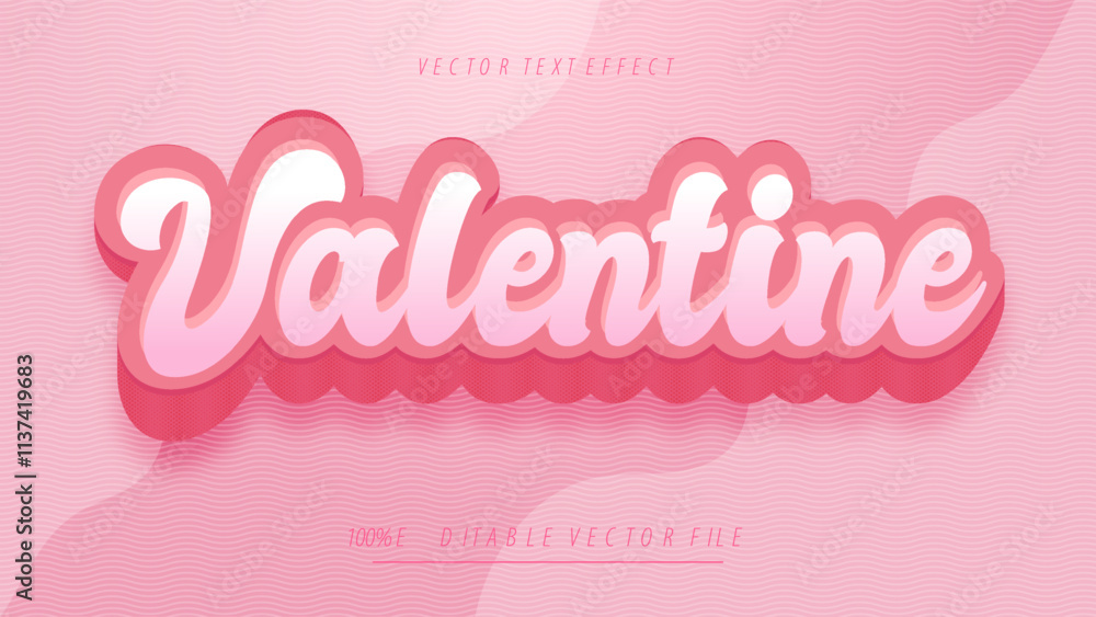 Valentine editable text effect 3d font effect pink color theme Valentine editable text effect 3d font effect pink color theme