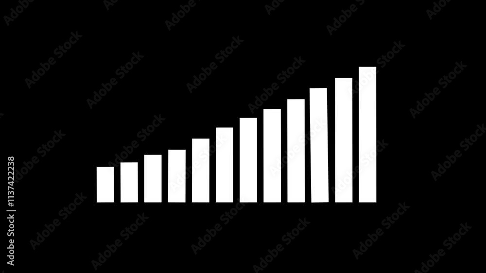 Business graph animation increased. 12 graph bar animation increased. 12 month increased graph of success business. Business graph animation increased. 12 graph bar animation increased. 12 month increased graph of success business.