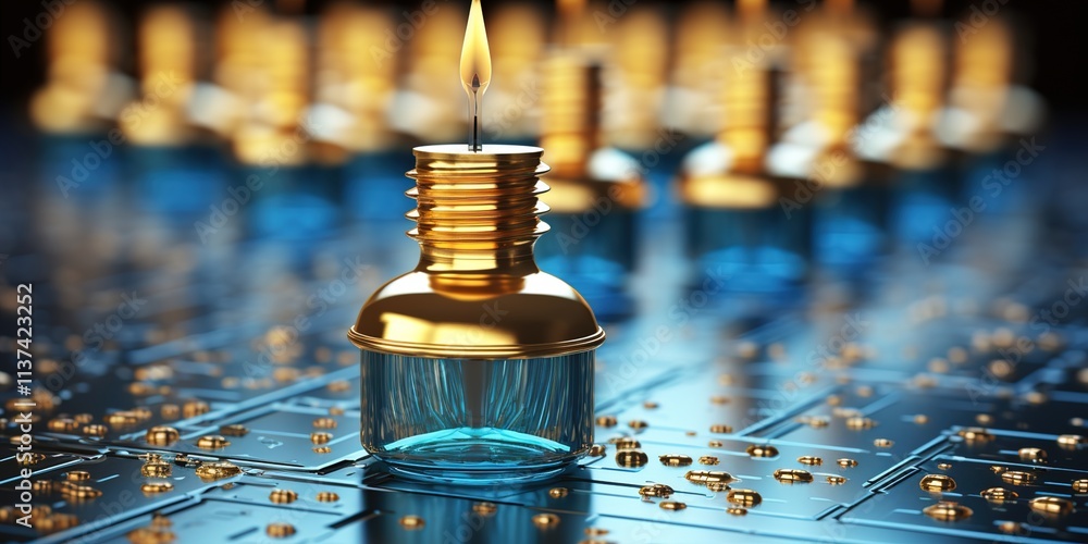 electronic components on a motherboard electronic components on a motherboard