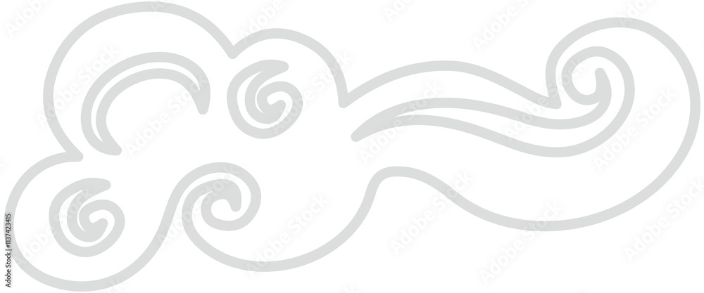 Fototapeta premium China cloud icon 