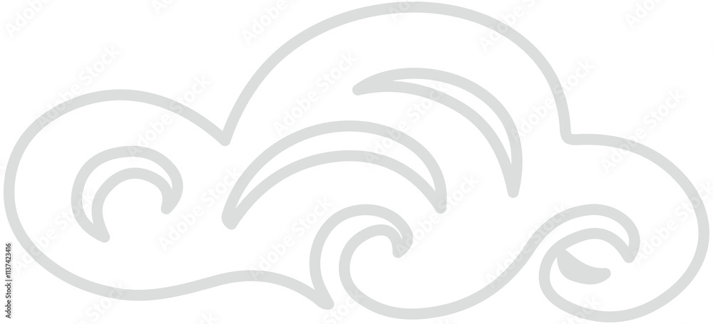 Fototapeta premium China cloud icon