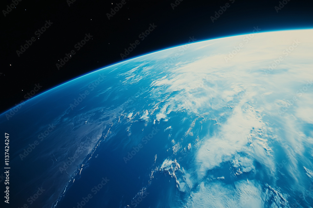 Fototapeta premium Blue Earth Concept Background