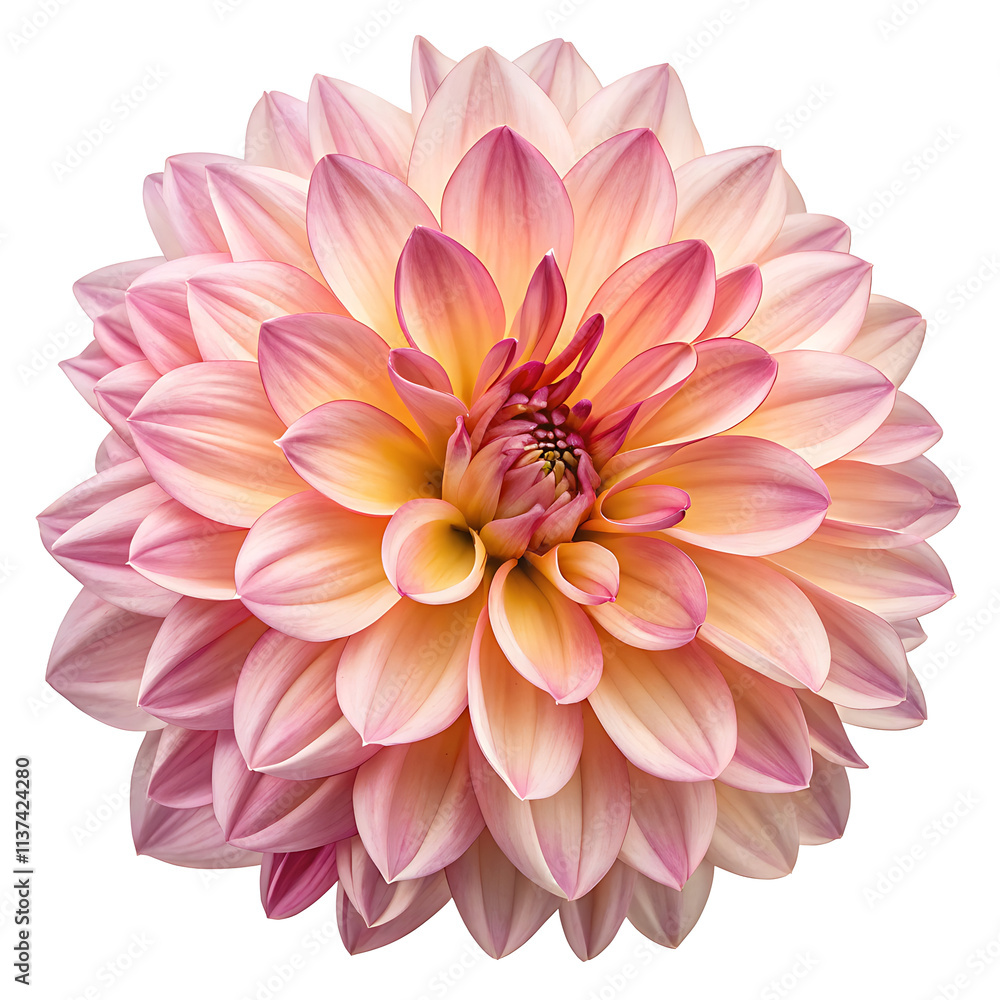 Obraz premium dahlia flower isolated on white background