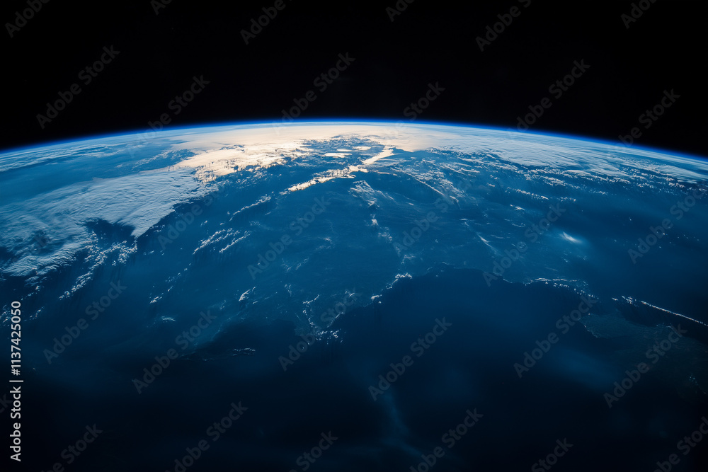 Obraz premium Blue Earth Concept Background