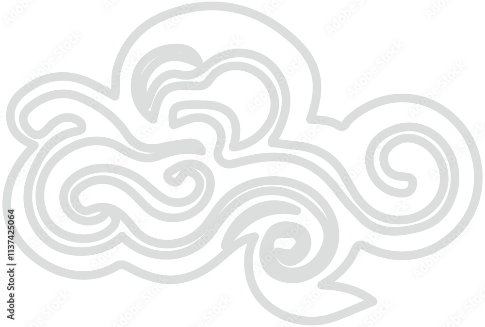 Chinese Smoke cloud icon
