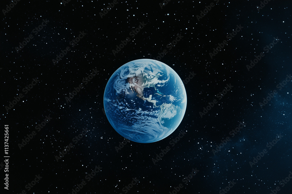 Naklejka premium Blue Earth Concept Background