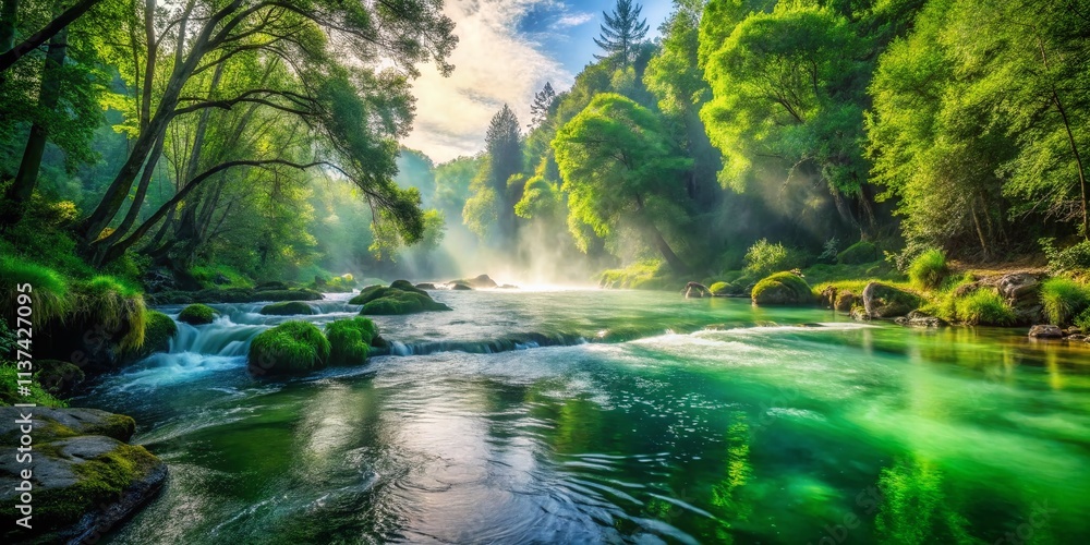 Boiling River, Green Water Stream, Nature Photography, Rule of Thirds, Nature Scene, Lush Green River, Emerald River, Boiling Spring, Geothermal Water, Natural Hot Spring, River Landscape Boiling River, Green Water Stream, Nature Photography, Rule of Thirds, Nature Scene, Lush Green River, Emerald River, Boiling Spring, Geothermal Water, Natural Hot Spring, River Landscape