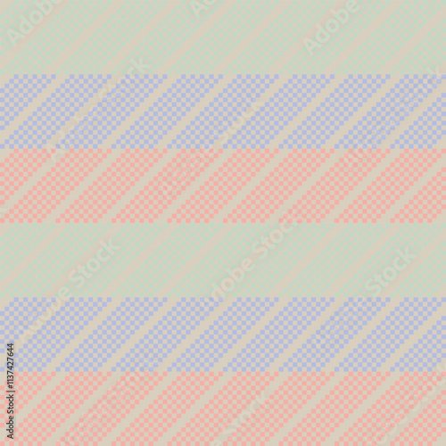 Pastels Textured Fair Isle Seamless Pattern Design