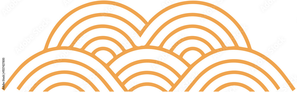 Obraz premium Chinese New Year waves