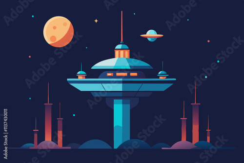 rocket in the night