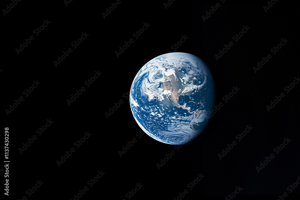 Naklejka premium Blue Earth Concept Background