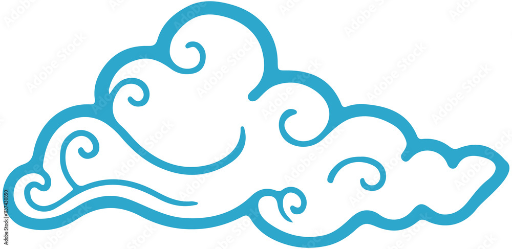 Cloud wave icon
Cloud wave icon