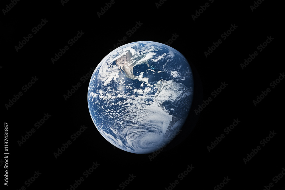 Naklejka premium Blue Earth Concept Background
