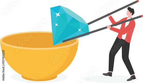 Core value or value proposition, CLV customer lifetime value or company valuation, profit or corporate worth concept,
