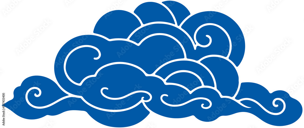 Japanese Style Vector Cloud Japanese Style Vector Cloud