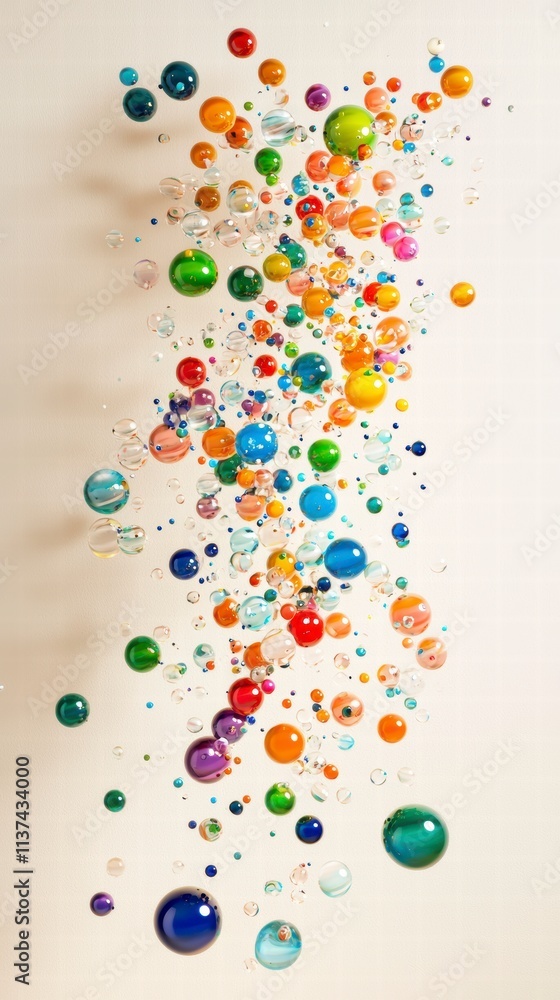 Fototapeta premium Colorful Floating Spheres