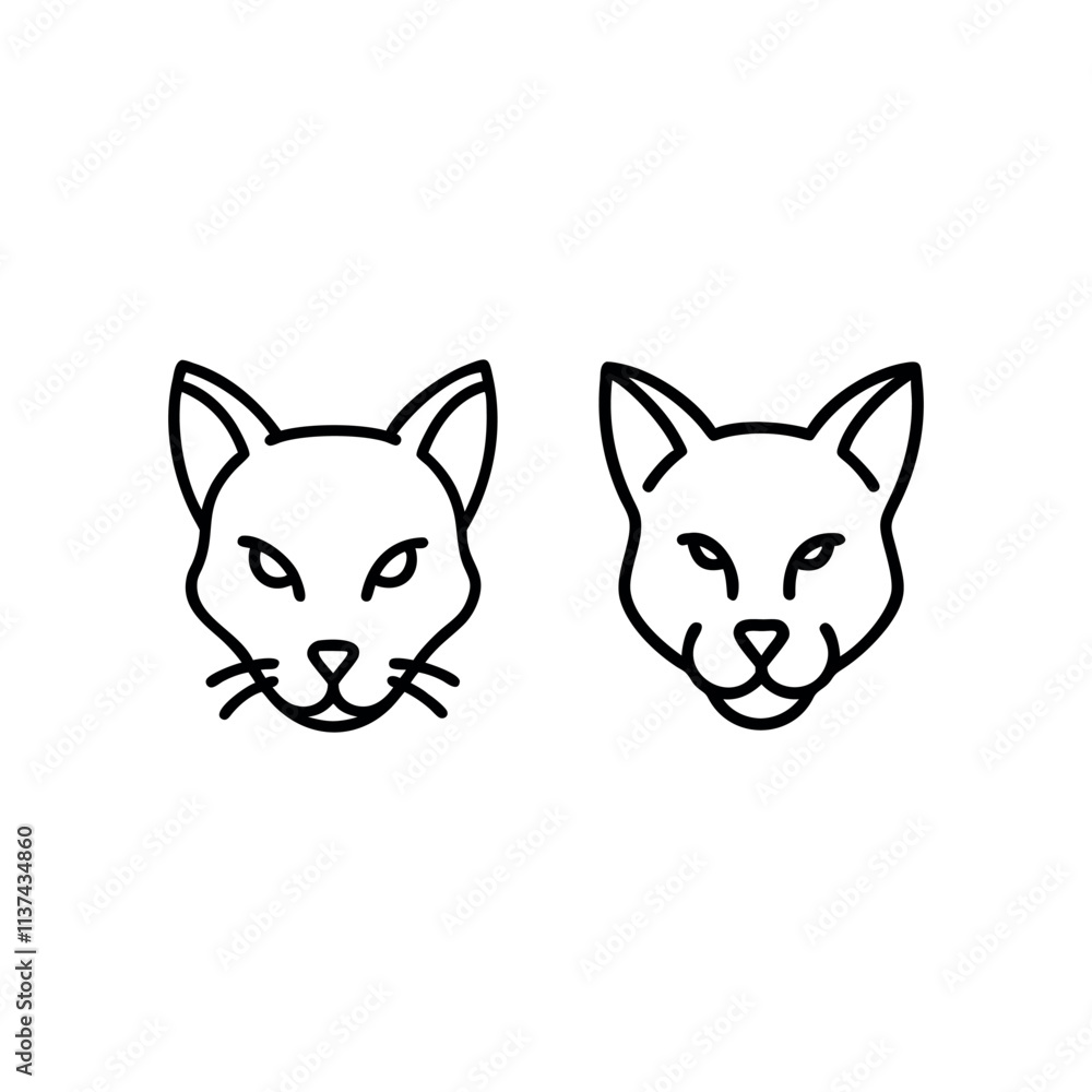 Cat Icon Illustration. cat Icon set. Suitable For Web Design, Logo. Cat Icon Illustration. cat Icon set. Suitable For Web Design, Logo.