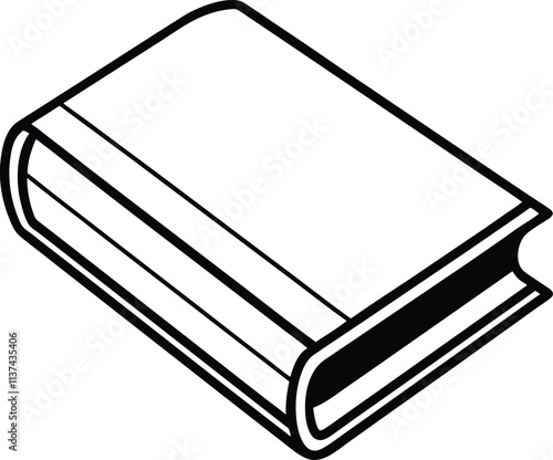 Closed Book Icon for Modern Education Themes Vector Illustration