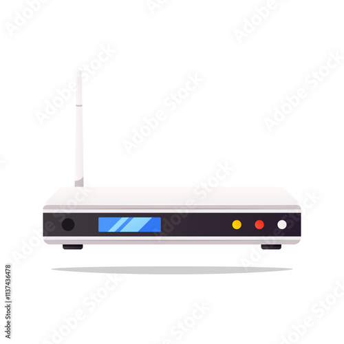 Router vector isolated on white background.