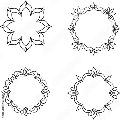 ornament decorative creative floral frame
