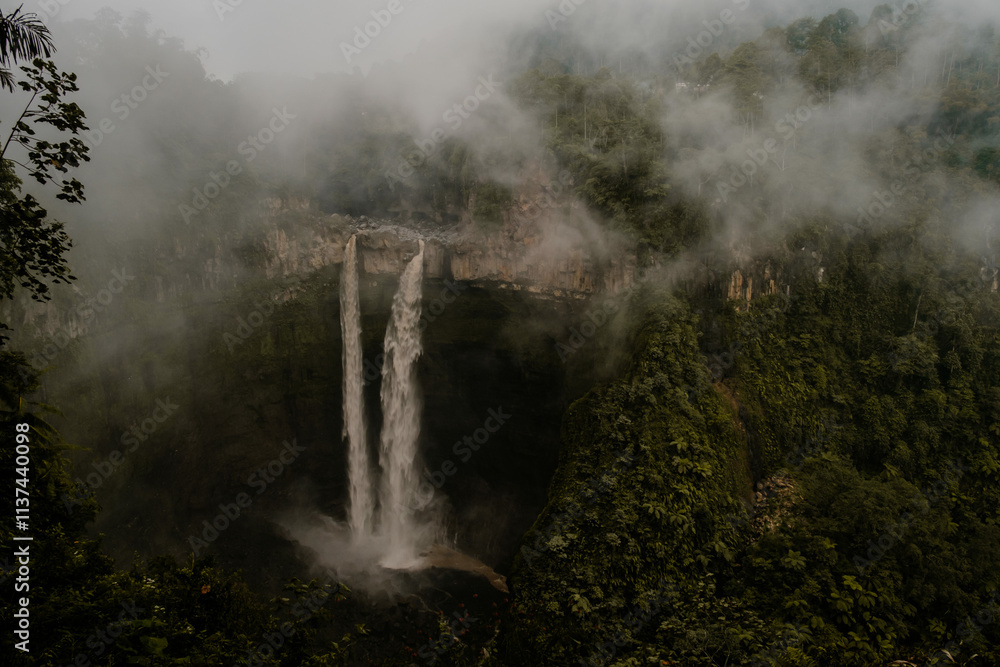 Waterfall on the Indonesian island of Java