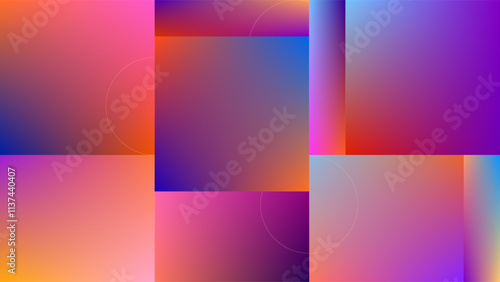 ABSTRACT GRADIENT MESH BACKGROUND SMOOTH LIQUID COLORFUL BLURRED WITH SQUARE DESIGN VECTOR TEMPLATE GOOD FOR MODERN WEBSITE, WALLPAPER, COVER DESIGN 