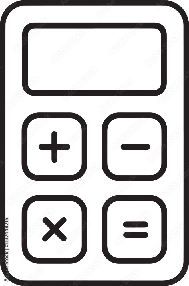 Calculator vector design templates simple Calculator vector design templates simple