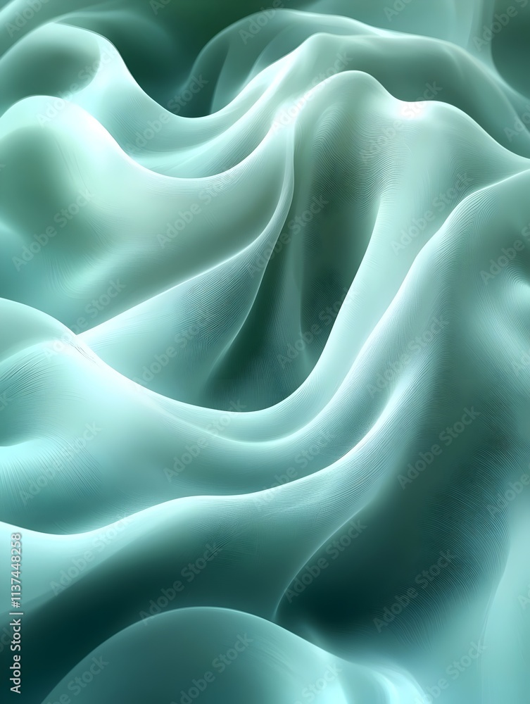 Abstract soft blue waves elegantly flowing and undulating, creating a serene and calming visual effect, with smooth textures and gentle gradients in light and shadow. Abstract soft blue waves elegantly flowing and undulating, creating a serene and calming visual effect, with smooth textures and gentle gradients in light and shadow.