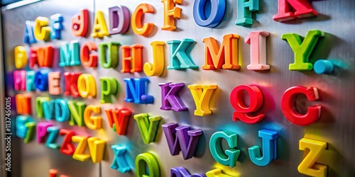 Colorful Fridge Magnet Alphabet Letters: A Documentary Photography Series